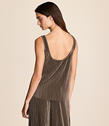 Lou & Grey Plisse Tie Back Tank Top carousel Product Image 3