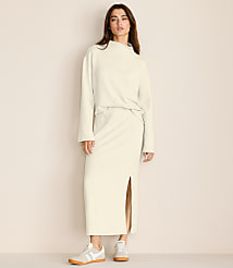 Lou & Grey Heathered Scubasoft Column Maxi Skirt carousel Product Image 2