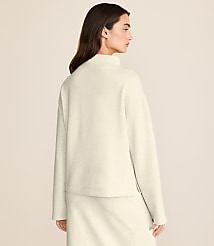 Lou & Grey Heathered Scubasoft Mock Neck Top carousel Product Image 2