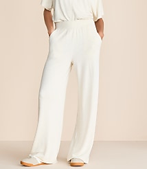 Lou & Grey Heathered Signaturesoft Wide Leg Pants carousel Product Image 2