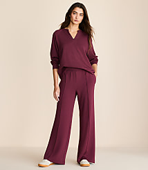 Lou & Grey Scubasoft Pintucked Wide Leg Pants carousel Product Image 1