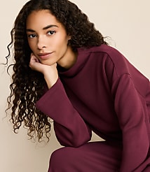 Lou & Grey Scubasoft Mock Neck Top carousel Product Image 2