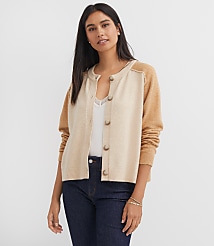 Colorblock Saddle Sleeve Cardigan carousel Product Image 2