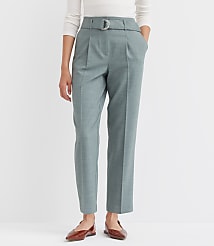 Belted Taper Pants in Melange carousel Product Image 2