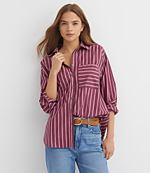 Striped Poplin Everyday Oversized Pocket Shirt carousel Product Image 2