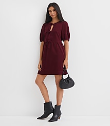 Corduroy Bow Mini Pocket Dress carousel Product Image 1