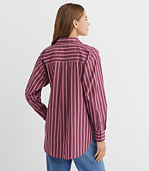 Striped Poplin Everyday Oversized Pocket Shirt carousel Product Image 3