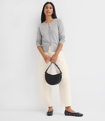 Petite Modern Crew Neck Cardigan carousel Product Image 1