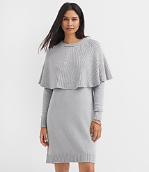 Petite Cape Mini Sweater Dress carousel Product Image 1