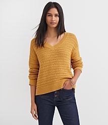 Stitchy V-Neck Sweater carousel Product Image 2