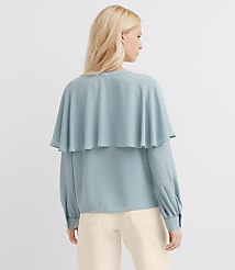 Petite Cape Blouse carousel Product Image 3