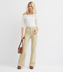 Petite High Rise Relaxed Flare Pants carousel Product Image 1