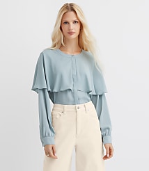 Petite Cape Blouse carousel Product Image 4