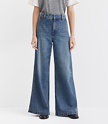 High Rise Trouser Jeans in Authentic Vintage Mid Wash carousel Product Image 2
