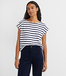 Striped Modern Wedge Tee carousel Product Image 1