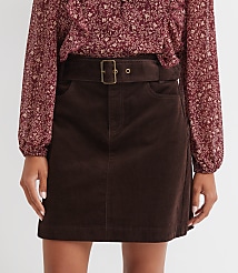 Brushed Corduroy Belted Mini Pocket Skirt carousel Product Image 2