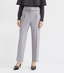 Belted Taper Pants in Melange carousel Product Image 2