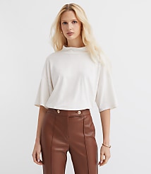 Mock Neck Modern Tee carousel Product Image 1