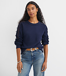 Lace Sleeve Sweater carousel Product Image 2