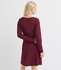 Heathered Tie Waist Mini Dress carousel Product Image 3