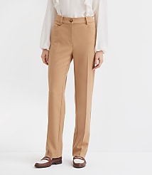 Petite Curvy Parker Straight Pants in Twill carousel Product Image 1