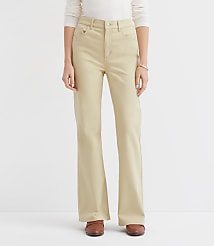 Curvy High Rise Relaxed Flare Pants carousel Product Image 1
