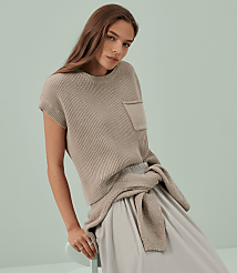 Lou & Grey Ribbed Pocket Wedge Sweater carousel Product Image 2