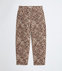 High Rise Barrel Jeans in Leopard Print carousel Product Image 2