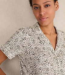 Haven Well Within Organic Cotton Jersey Animal Dot Pajama Top carousel Product Image 3