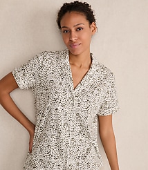 Haven Well Within Organic Cotton Jersey Animal Dot Pajama Top carousel Product Image 1