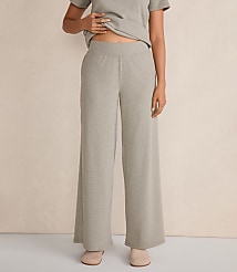 Haven Well Within Organic Cotton Rib Knit Wide Leg Pants carousel Product Image 1