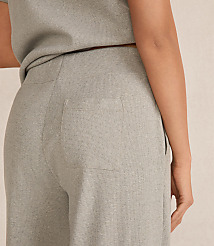Haven Well Within Organic Cotton Rib Knit Wide Leg Pants carousel Product Image 3