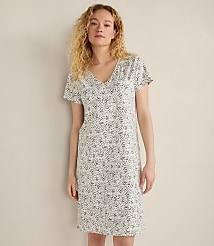 Haven Well Within Organic Cotton Jersey Animal Dot Sleep Dress carousel Product Image 1