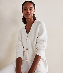 Haven Well Within Organic Cotton Shaker Stitch Cardigan carousel Product Image 1