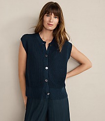 Haven Well Within Organic Cotton Linen Sweater Vest carousel Product Image 1