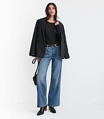 Textured Long Sleeve Crew Neck Tee carousel Product Image 2
