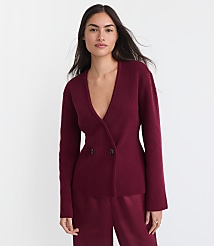 Ribbed Double Button Sweater Jacket carousel Product Image 2