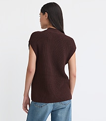 Ribbed V-Neck Sweater Vest carousel Product Image 3