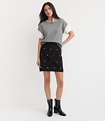 Petite Studded Mini Skirt carousel Product Image 1
