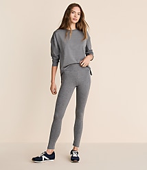 Lou & Grey Heathered Brushedsoft Side Pocket 7/8 Leggings carousel Product Image 1