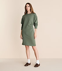 Lou & Grey Elite Fleece Pleated Mini Dress carousel Product Image 1