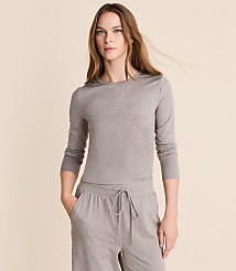 Lou & Grey Heathered Brushedsoft Tee carousel Product Image 1