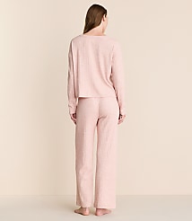 Lou & Grey Heathered Cozy Ribbed Pajama Set carousel Product Image 3