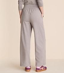Lou & Grey Heathered Brushedsoft Slim Wide Leg Pants carousel Product Image 3
