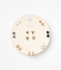 Double Heart Stud Earring Set carousel Product Image 1