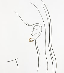 Double Heart Stud Earring Set carousel Product Image 2
