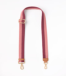 Striped Leather Trim Bag Strap carousel Product Image 1
