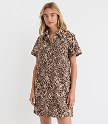 Leopard Print Mini Pocket Dress carousel Product Image 2