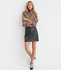 Leopard Print Denim Jacket carousel Product Image 2