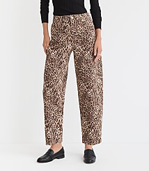 High Rise Barrel Jeans in Leopard Print carousel Product Image 3